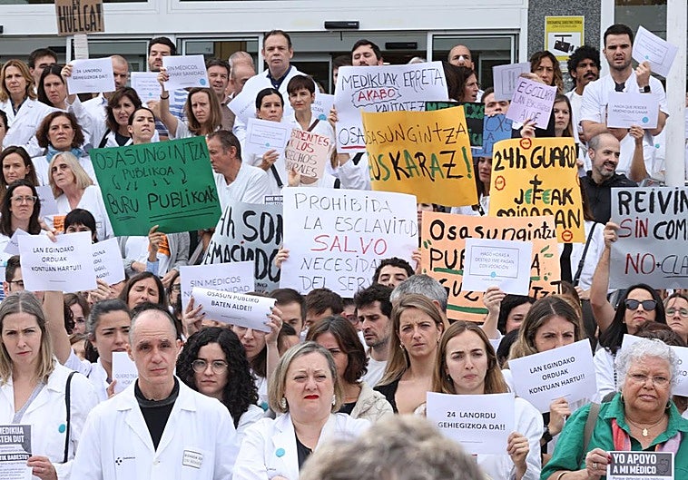 El Colegio de Médicos de Gipuzkoa se suma a los cuatro días de huelga en hospitales y ambulatorios por un «Estatuto propio»